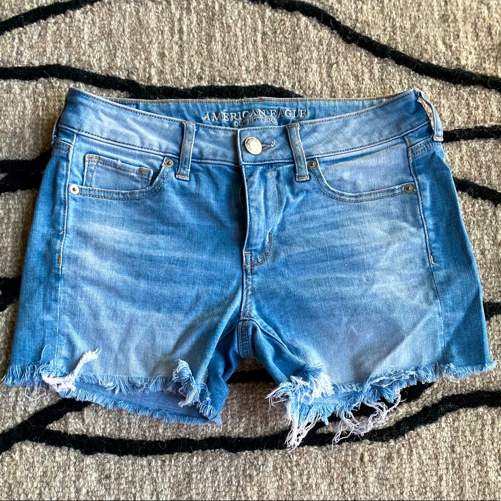 American Eagle Hi-Rise Midi Shorts